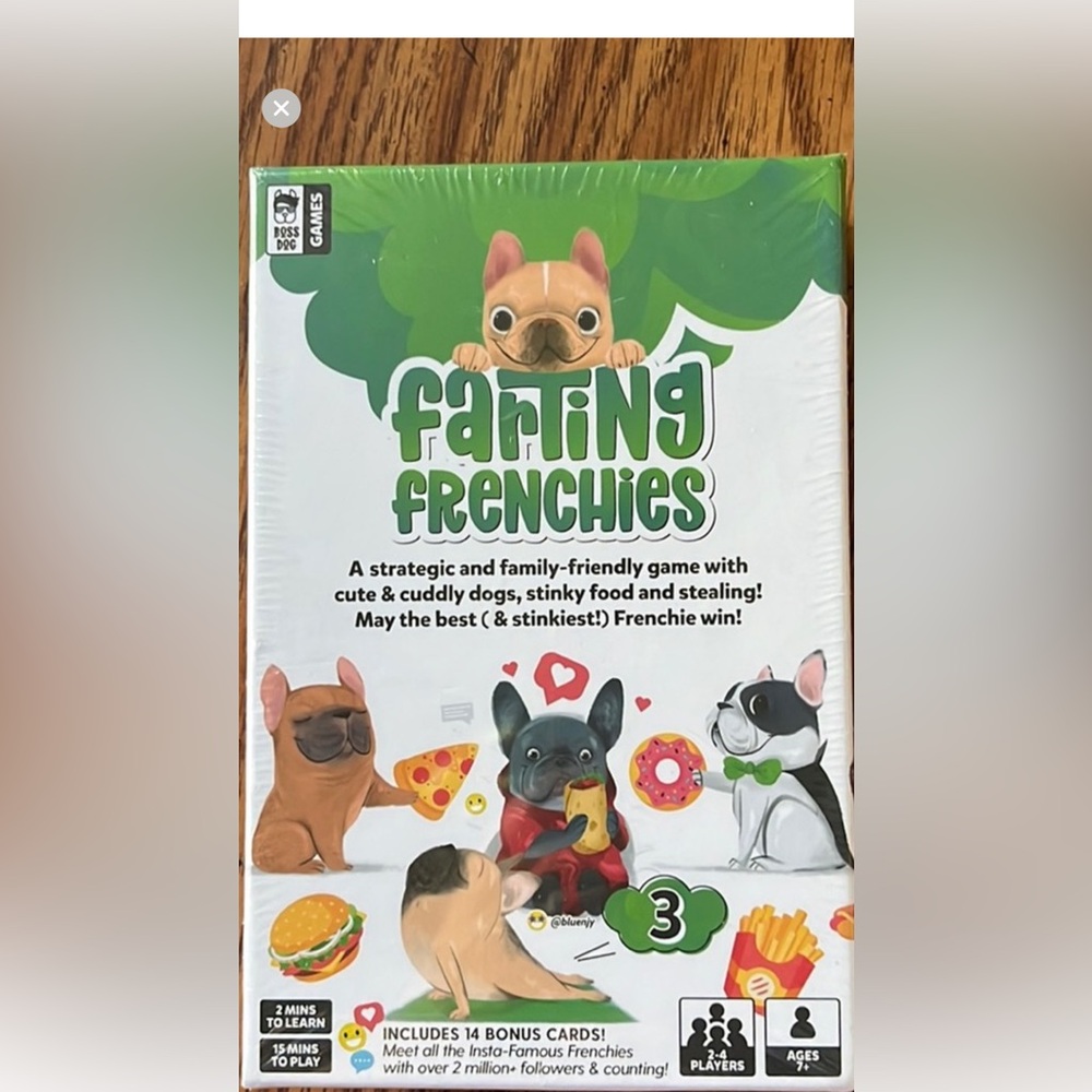 Farting Frenchies Card Game NIB sealed 🐶 boss dog games